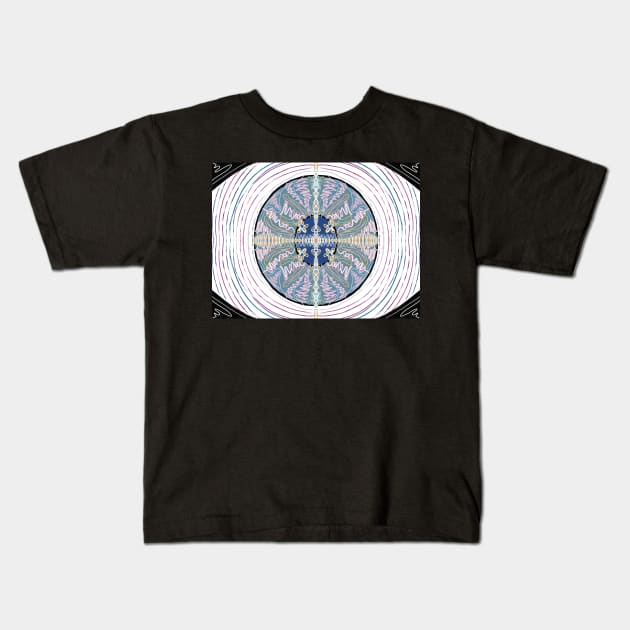 Psychadelic Eye Design Kids T-Shirt by Hermanitas Design